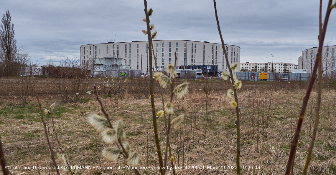 29.03.2023 - Baustelle REVO und Umgebung in Neuperlach